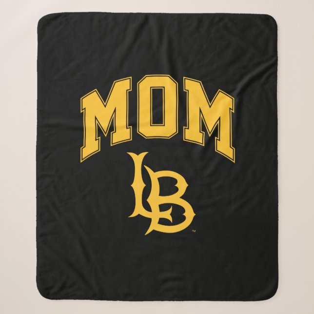 Long Beach State Mom Sherpa Blanket (Front)
