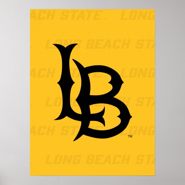 Long Beach State Watermark Poster (Front)