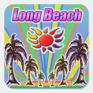Long Beach Summer Love Sticker