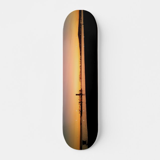 Long Beach sunset deck Skateboard (Front)
