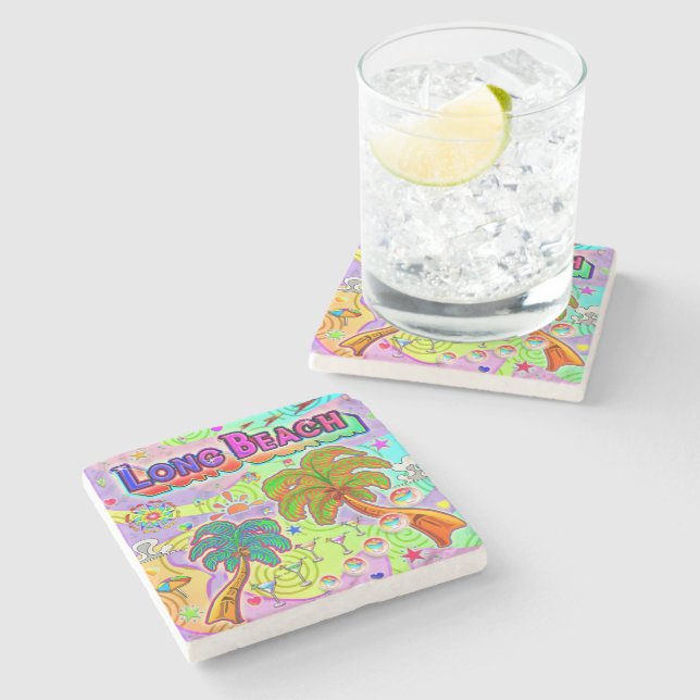 Long Beach Vacation Target Coaster (Side)