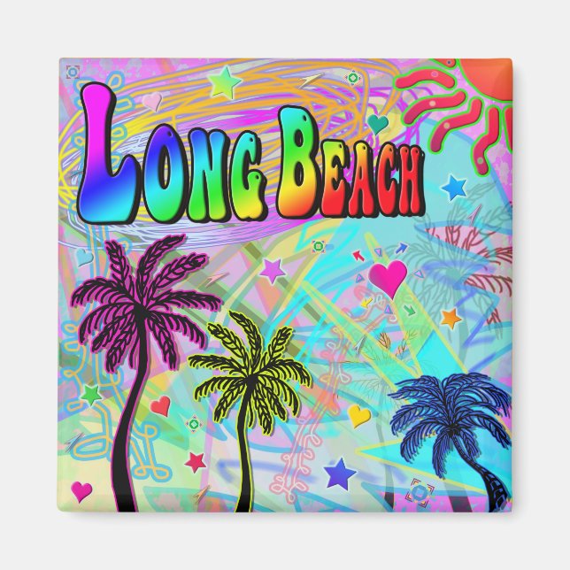 Long Beach Vivid Romance Magnet (Devant)