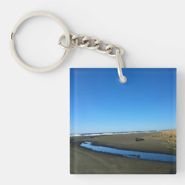 Long Beach, Washington Keychain (Front)