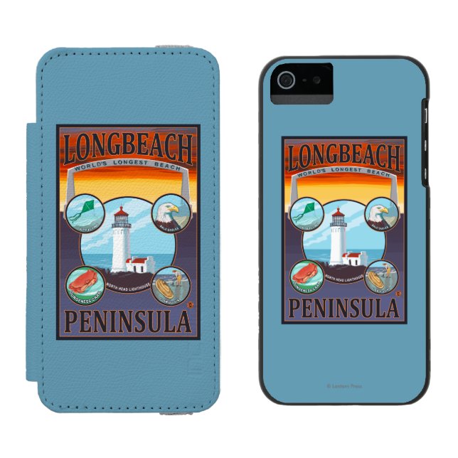 Long Beach, WashingtonTravel Incipio iPhone Wallet Case (Side by Side)