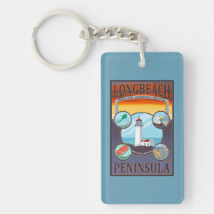 Long Beach, WashingtonTravel Keychain