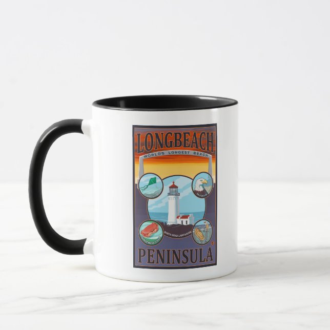 Long Beach, WashingtonTravel Mug (Left)