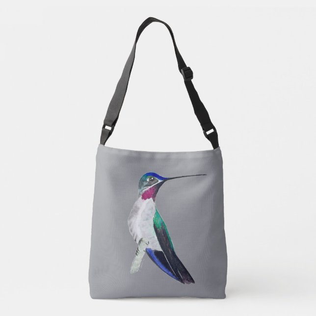 Long-billed Starthroat Hummingbird Crossbody Bag (Back)