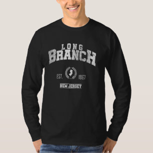 Long Branch NJ New Jersey Vintage Throwback T-Shirt