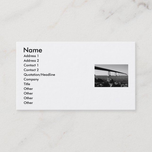 Long Bridge Business Card (Front)