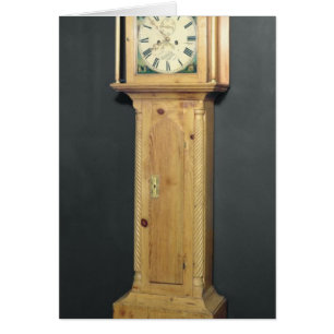 Long-case clock, with enamel painting