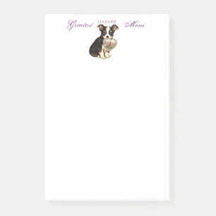 Long Coat Chihuahua Heart Mom Post-it Notes