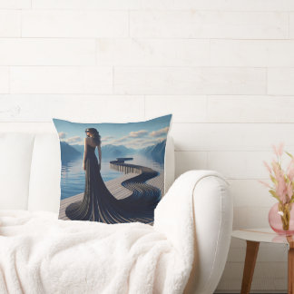 Long Cool Woman in the Black Dress Pillow