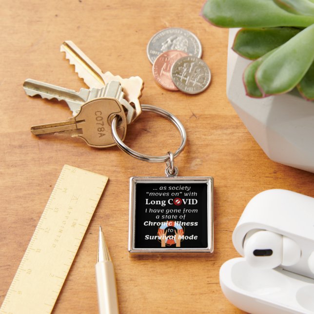 Long COVID - Chronic Illness to Survival Mode Keychain (Desk)