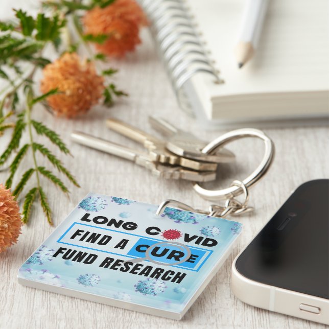 Long Covid - FUND RESEARCH Keychain (Front Right)