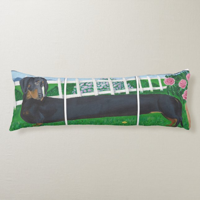 Long Dachshund Body Pillow (Front)