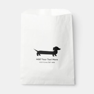 Long Dachshund Funny Drawing Favour Bag