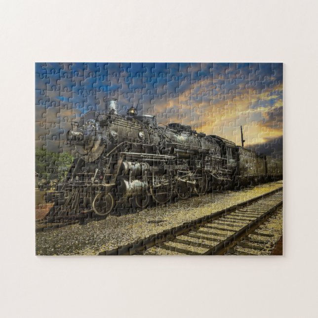 Long Dark Train Jigsaw Puzzle (Horizontal)