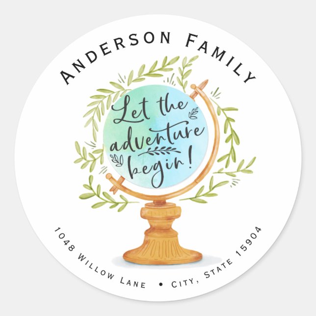 Long Distance Baby Shower by Mail Address Seal (Front)