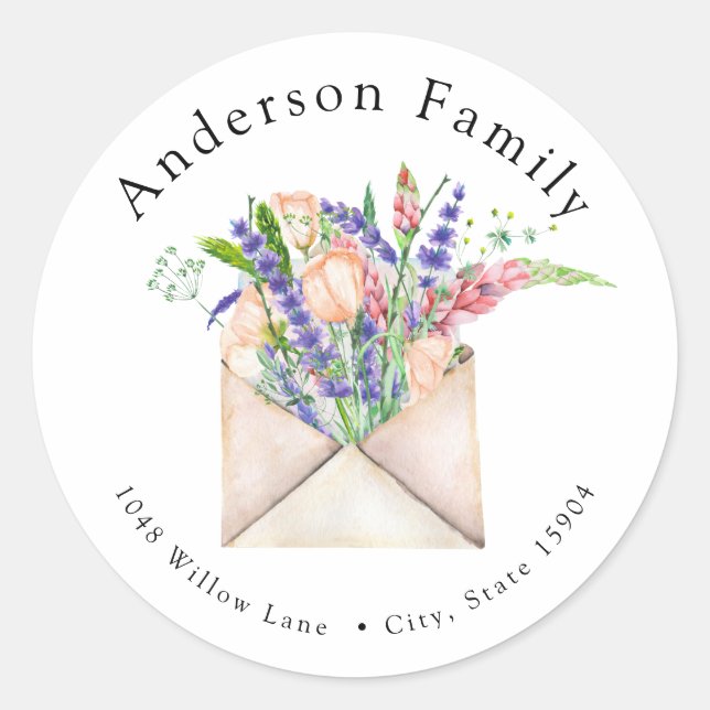 Long Distance Baby Shower by Mail Address Seal (Front)