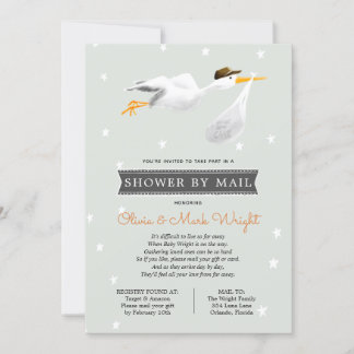 Long Distance Baby Shower by Mail Invitation