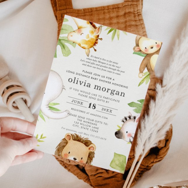 Long Distance Baby Shower by Mail Invitation (Creator Uploaded)