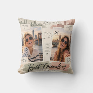 Long Distance Best Friends Pillow