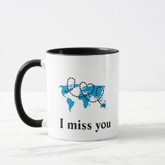 long distance country world map america-australia mug