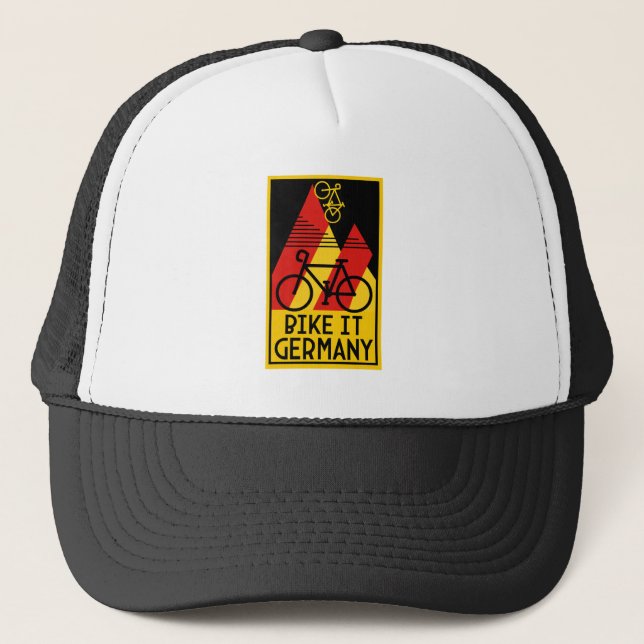 Long Distance Cycling Germany Trucker Hat (Front)