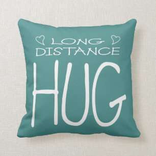 Long Distance Hug Throw Pillow