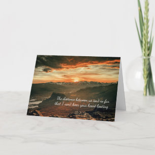 Long distance love / thinking of you card