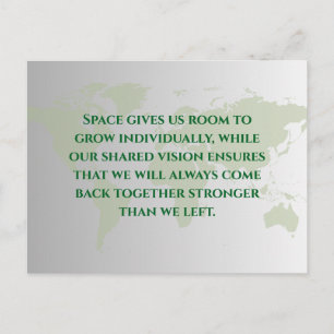 Long Distance Relationship Quote Postcard   Miles 