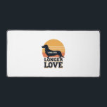 Long Dog Longer Love Vintage Dachshund Sunset Grap Desk Mat<br><div class="desc">Long Dog Longer Love Vintage Dachshund Sunset Graphic 2</div>