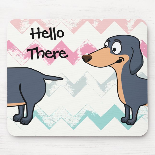 Long Dog Love - Dachshund Mousepad (Front)