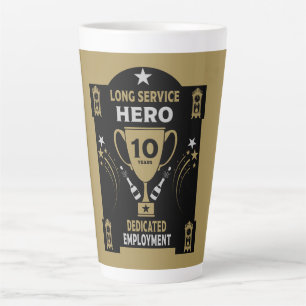 Long Employment Service Recognition Ten years Latte Mug