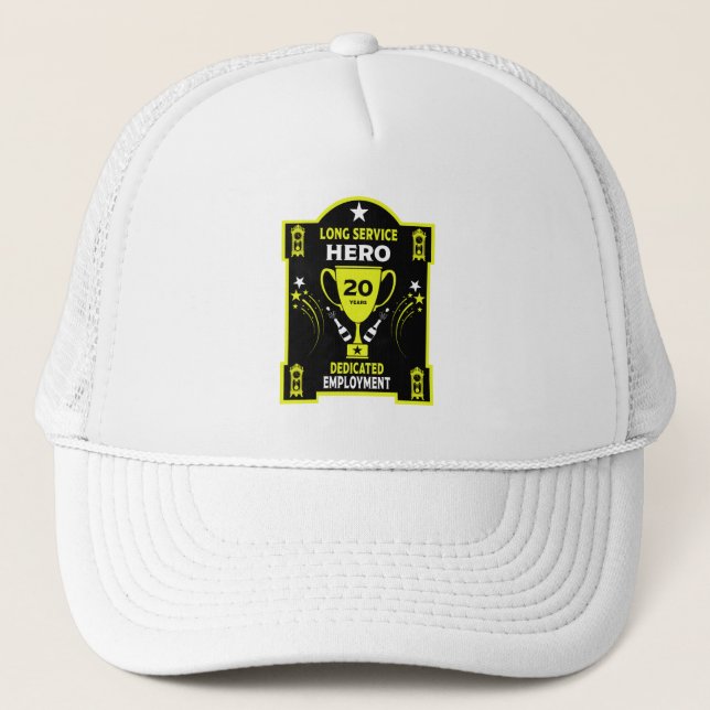 Long Employment Service Recognition Thwenty years Trucker Hat (Front)