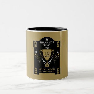 Long Employment Service Recognition Two-Tone Coffee Mug