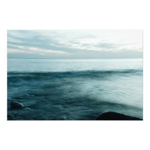 Long exposure sea photo print