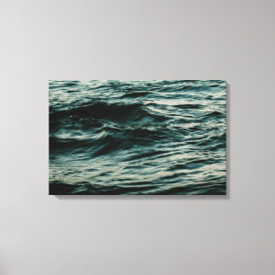 Long exposure waves canvas print