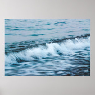 Long exposure waves poster