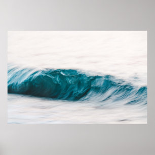 Long exposure waves poster