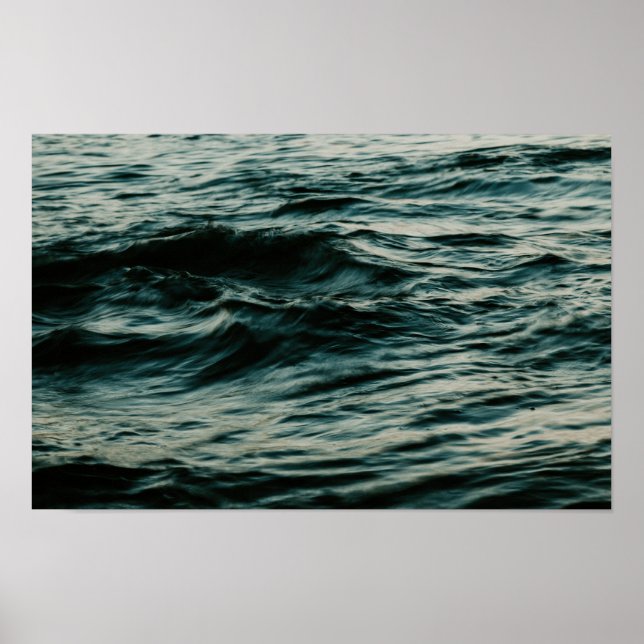 Long exposure waves poster (Front)