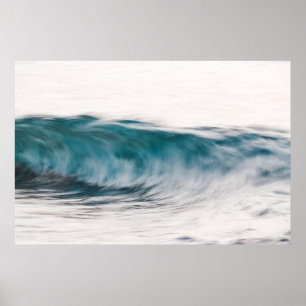 Long exposure waves poster