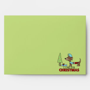 Long for Christmas-Dachshund Envelope