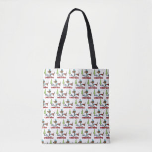 Long for Christmas-Dachshund Tote Bag