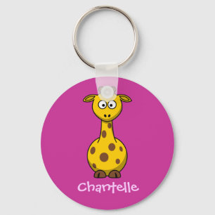 Long giraffe keychain