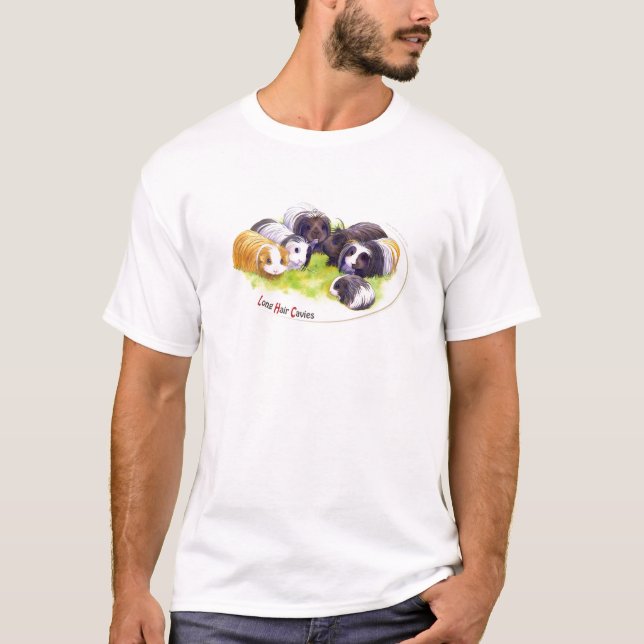Long Hair Cavies T-Shirt (Front)