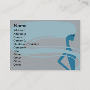 Long Hair - Chubby Business Card