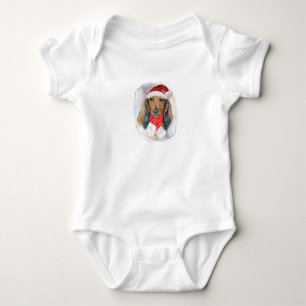 Long Hair Dachshund Christmas Gifts For Dog Lovers Baby Bodysuit