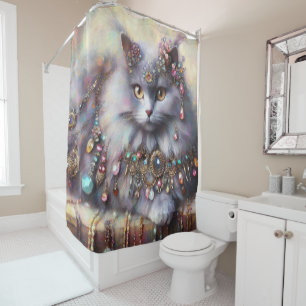 Long Hair Grey Nebelung Cat Kitty Jewellery Jewels