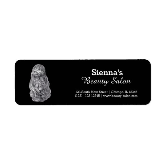 Long hair | Hairstylist | Hairdresser | Salon Return Address Label